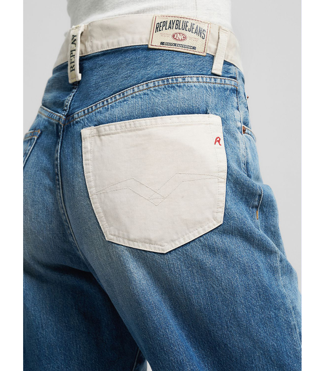 ９ZERO1リサイクルコットンデニム 詳細画像 ブルー 7